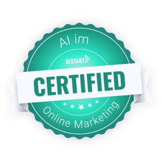 Zertifizierung: KI im Online Marketing, Distart